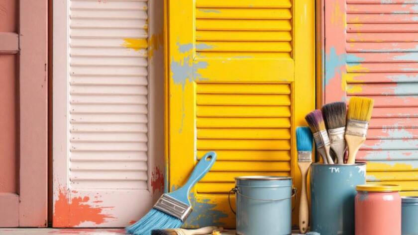 how to paint shutters