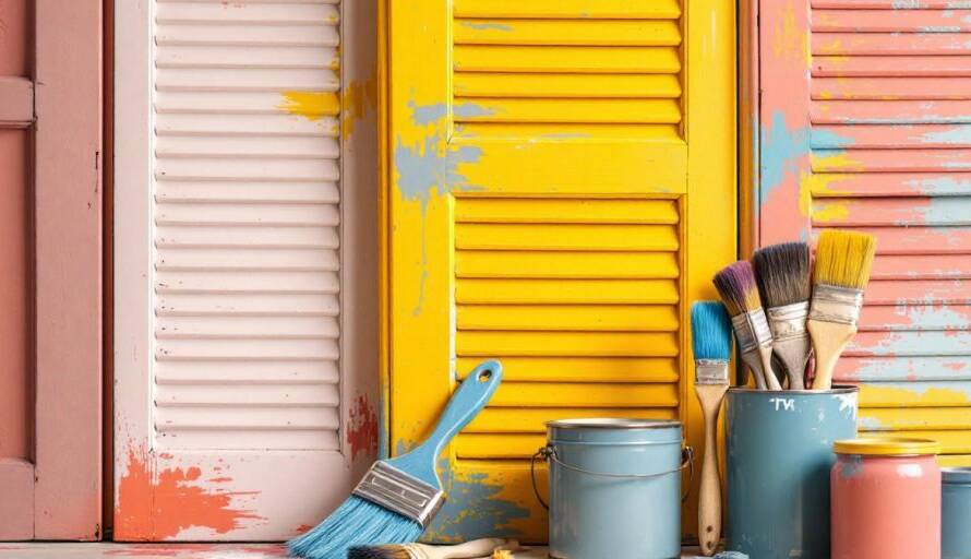 how to paint shutters